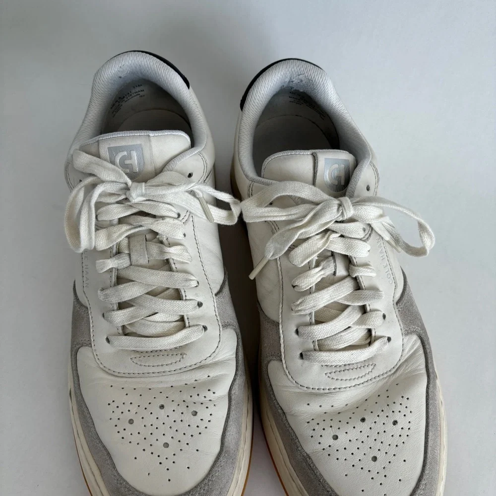 Cole Haan‎ Men's white leather Grandprø Crossover Sneaker lace up shoe size 11